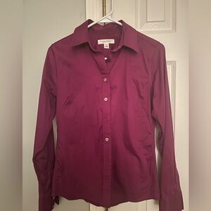 Magenta Button-Up Shirt